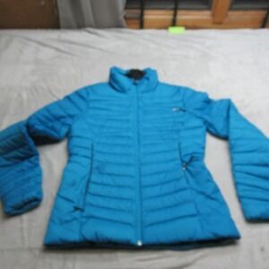 Spyder Down Jacket Womens Small Blue Insulated Lightweight Pack Quilted Puffer